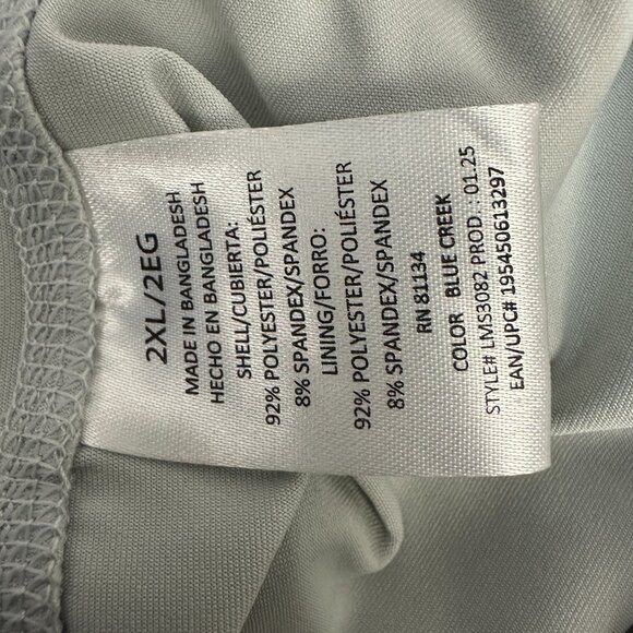 Laguna Swim Mens 2XL Floral Swim Trunks Quick Dry 7" Inseam Blue Relaxed Fit - Picture 9 of 12